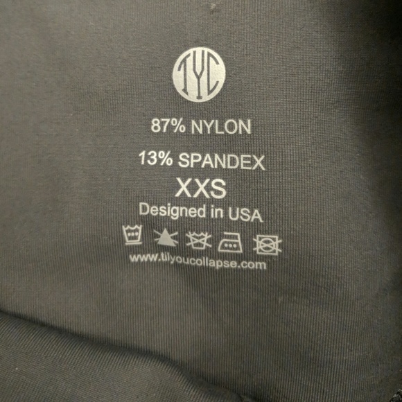 Til You Collapse Classic Leggings Steel XXS - Picture 2 of 3